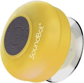 img 4 attached to 🔊 SoundBot SB510 HD водонепроницаемый динамик для душа с Bluetooth 4.0 - портативный, Handsfree, время работы 6 часов, присоска, желтый