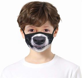 img 3 attached to 🧣 Boys' Cold Weather Headwear: Pattern Reusable Bandanas for Style and Function