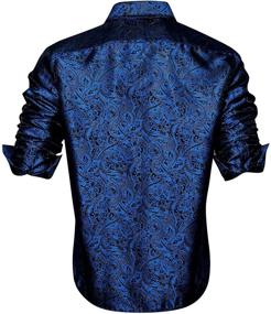 img 2 attached to Hi Tie Paisley Casual Button Wedding Men's Clothing