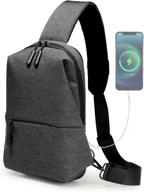 crossbody backpack travel daypack charger логотип