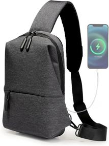 img 4 attached to Crossbody Backpack Travel Daypack Charger