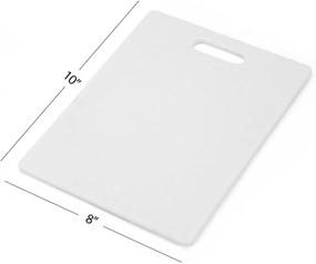 img 1 attached to Farberware Plastic Cutting Board, 8x10, White - Durable and Versatile Kitchen Essential