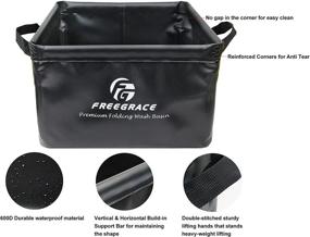 img 2 attached to 🚰 Freegrace Folding Wash Basin - Ultimate Collapsible Water Sink - Versatile & Sturdy - Wash Dishes Anywhere - Ideal for Camping & Outdoor Activities