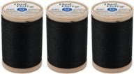 🧵 coats & clark dual duty xp heavy thread: 3-spool pack, 125-yard, black – long-lasting strength for all projects logo