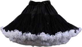 img 2 attached to URVIP Elastic Chiffon Pettiskirts Princess Women's Clothing for Skirts