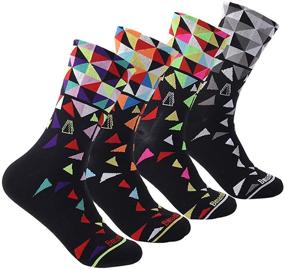 img 4 attached to 🧦 Compression Cycling Socks for Men and Women - Sports & Running Socks