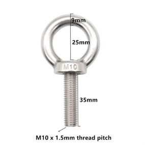 img 2 attached to 🔩 Eowpower 5Pcs Stainless Steel 35mm - Durable and Versatile Set