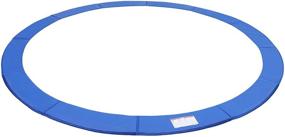 img 4 attached to High-Quality SONGMICS Trampoline Safety Pad Mat: 🔵 UV-Resistant, Tear-Resistant Edge Protection, Standard Size in Blue