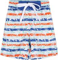 ninovino boys swim trunk beach shorts: quick dry bathing suit with mesh lining for kids 2-12t logo