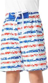 img 2 attached to ninovino Boys Swim Trunk Beach Shorts: Quick Dry Bathing Suit with Mesh Lining for Kids 2-12T