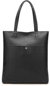 img 4 attached to Hynice Shoulder Handbags Pleather Zr04 Black Women's Handbags & Wallets