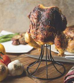 img 3 attached to 🍗 Non-Stick Black Vertical Chicken Roaster by Fox Run - 5.5 x 5.5 x 7.5 inches