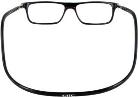 img 1 attached to 👓 Clic Executive Single Vision Full Frame Designer Reading Glasses, Black, +2.50: Enhance Your Reading Experience!