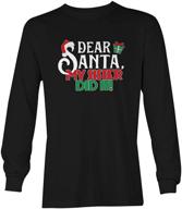 🎅 playful christmas youth t-shirt: dear santa my sister did it! logo