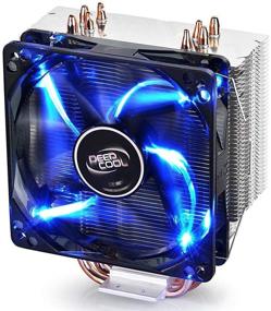 img 4 attached to Enhanced DEEPCOOL GAMMAXX400 CPU Air Cooler | 4 Heatpipes, 120mm PWM Fan, Blue LED | Intel & AMD CPU Compatible (AM4 Support)