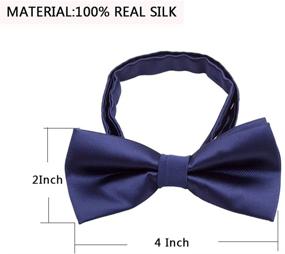 img 2 attached to Silk Bow Ties Kids Boys Boys' Accessories for Bow Ties