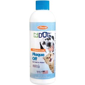 img 2 attached to 🐶 Plaque Off Fresh Breath Pet Dental Care 8 oz