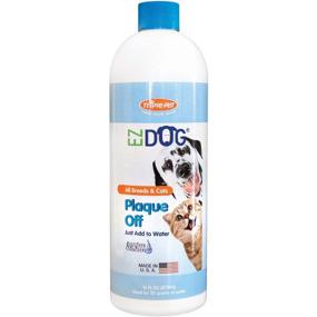 img 1 attached to 🐶 Plaque Off Fresh Breath Pet Dental Care 8 oz