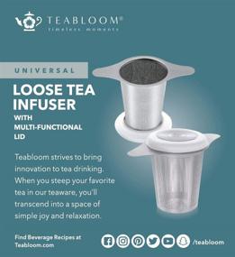 img 2 attached to 🍵 Teabloom Universal Tea Infuser: Versatile Stainless Steel Filter for Mugs, Cups, and Teapots