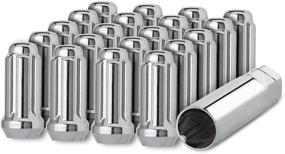 img 4 attached to 🔩 Enhance Your Wheels with DPAccessories D5112-2305/20 20 Chrome 1/2-20 Closed End Duplex XL Spline Lug Nuts