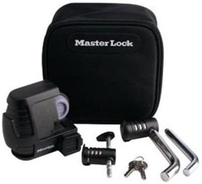 img 1 attached to 🔒 Замок для трейлера Master Lock комбинированный, комплект соединительного элемента и замка приемника, 3794DAT, красный