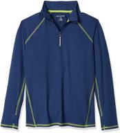 🧥 amazon essentials half zip active jacket - perfect boys' clothing for jackets & coats logo