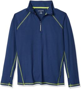 img 4 attached to 🧥 Amazon Essentials Half Zip Active Jacket - Perfect Boys' Clothing for Jackets & Coats