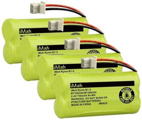 img 4 attached to 🔋 iMah BT166342/BT266342 2.4V 750mAh Ni-MH Battery - Compatible with VTech Cordless Phones & Baby Monitors - 4-Pack