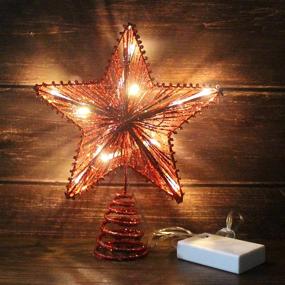 img 3 attached to CVHOMEDECO Glittered Christmas Decoration Seasonal Seasonal Decor