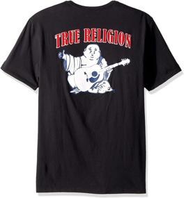 img 3 attached to 🙏 Высококачественная мужская одежда True Religion с коротким рукавом с изображением Будды - оманитесь стилем и комфортом!