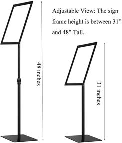 img 1 attached to 📣 Adjustable Height HYNAWIN Poster Display Stand