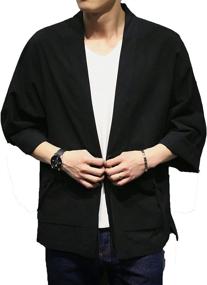 img 2 attached to 👚 Cotton Cardigan Jackets by INVACHI - Fashionable and Trendy