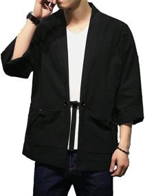 img 1 attached to 👚 Cotton Cardigan Jackets by INVACHI - Fashionable and Trendy