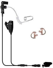 img 3 attached to Tactical Ear Gadgets Cougar 2-Wire Surveillance Earpiece with Quick Release (EP4028QR) - Compatible with Harris P5300, P5400, P5500, P7300, XG15, XG25, XG75