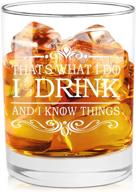 drink things funny whiskey glasses logo