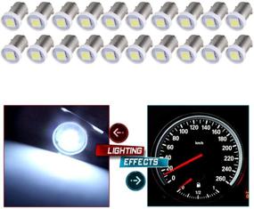 img 2 attached to CCIYU 20X BA9S LED SMD 1895 DASH INSTRUMENT PANEL CLUSTER Ash Tray Light Bulbs 1815 1816 182 1889 1891 1892 For Instrument Panel Glove Box License Plate Boat Cabin Lamp (White)