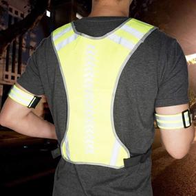 img 1 attached to Enhanced Safety: TOURUN Reflective Running Vest Gear with Pocket - Ideal for Women, Men, and Kids - Perfect for Night Cycling, Walking, Jogging, and Bicycle Activities