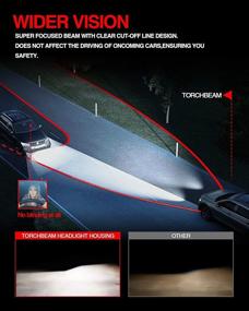 img 2 attached to 🔦 Фары Torchbeam Silverado, корпус черного цвета, комплект 2007-2014 - прозрачная линза и отражатель - пара