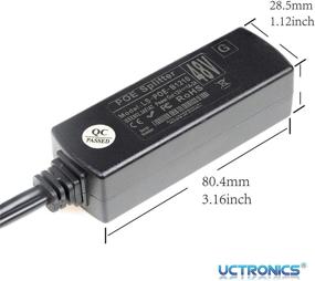 img 1 attached to 💡 UCTRONICS Active PoE Splitter 12V - 2.1mm DC Barrel Jack for IP Camera, Arduino, Ethernet, and Wireless Access Point - IEEE 802.3af/at compliant