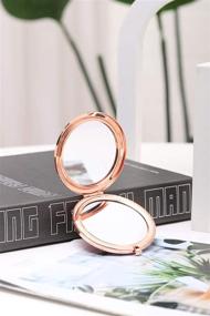 img 2 attached to 💄 BangBangSing Compact Cosmetic Mirror: 2.75 Inch Round Pocket Makeup Mirror for Travel & On-the-Go