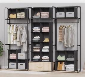 img 2 attached to 📦 9-Cube Cube Storage Organizer for Portable Closet and Wardrobe Organization