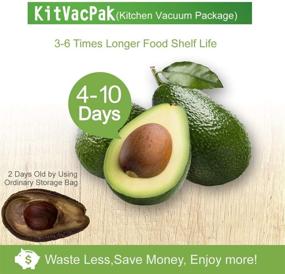 img 1 attached to 👜 KitVacPak 200 Pint 6X10 Food Saver Vacuum Sealer Bags: Commercial Grade, BPA Free, Heavy Duty!