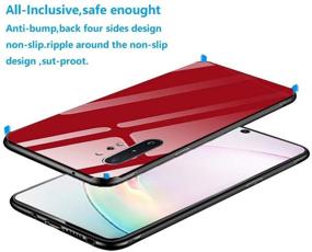 img 1 attached to XLHLKP Samsung Galaxy Note 10 Plus Case 📱 - Tempered Glass Pattern Slim Case Anti-Drop - Red