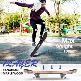 img 3 attached to Mixhomic Skateboard Skateboards Beginners Professionals Sports & Fitness