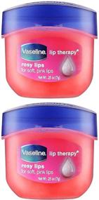 img 3 attached to 💄 Pack of 2 Vaseline Lip Therapy Rosy Lips, 0.25 Oz./7 Grams