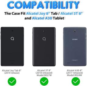 img 3 attached to Bolete Case For T-Mobile Alcatel Joy Tab 8-Inch(2019) / Alcatel 3T 8-Inch(Model 9027W 2018) / Alcatel A30 8&#34 Tablet Accessories