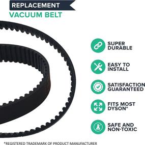 img 3 attached to 🔧 Crucial Vacuum Replacement Geared Belts for Dyson Part 911710-01, Models DC17 - 2 Pack