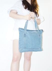 img 3 attached to Yunzh Shoulder Handbag Shopping Lightblue Women's Handbags & Wallets in Totes