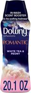 🌸 enhance your laundry experience with downy infusions in-wash scent booster beads - romantic white tea & peony fragrance, 20.1 oz logo