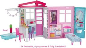 img 1 attached to Barbie Doll House Playset Multicolor